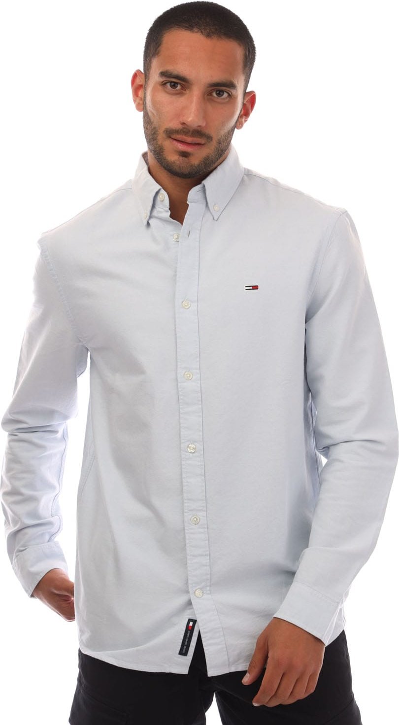 Herren Tommy Hilfiger Regular Fit Button-Down Oxford-Shirt in Blau