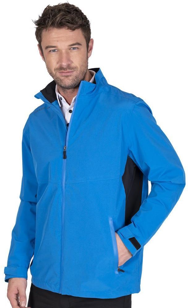 Island Green - Jacke, wasserfest für Herren - Emblem (Türkis/Schwarz)
