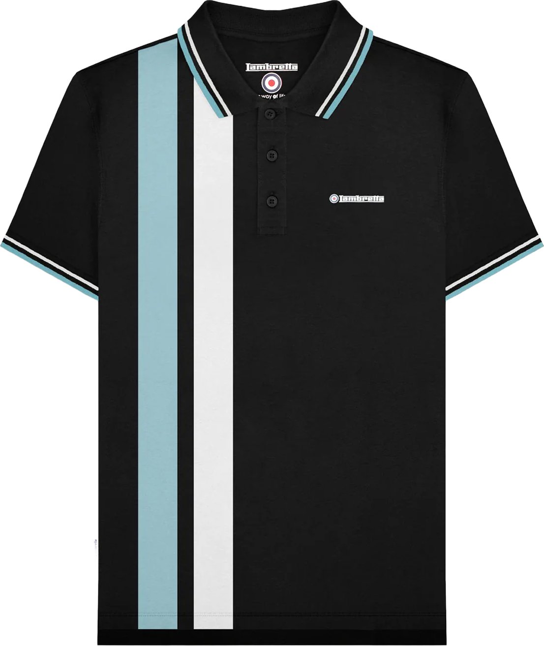 Lambretta - "SS25" Poloshirt für Herren (Schwarz)