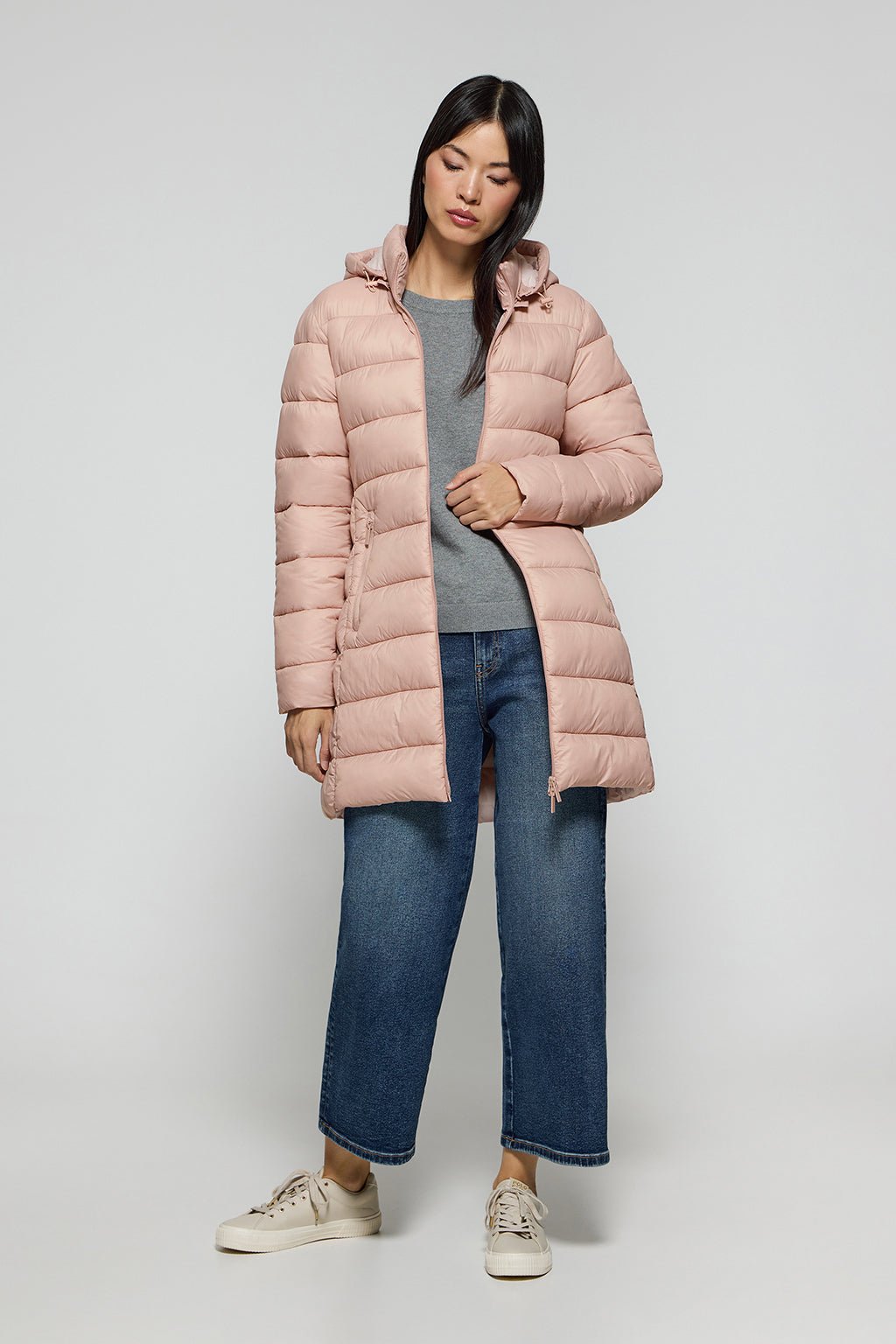 Ultralight-Mantel Suzette braunrosa mit Rigby Go Aufnäher