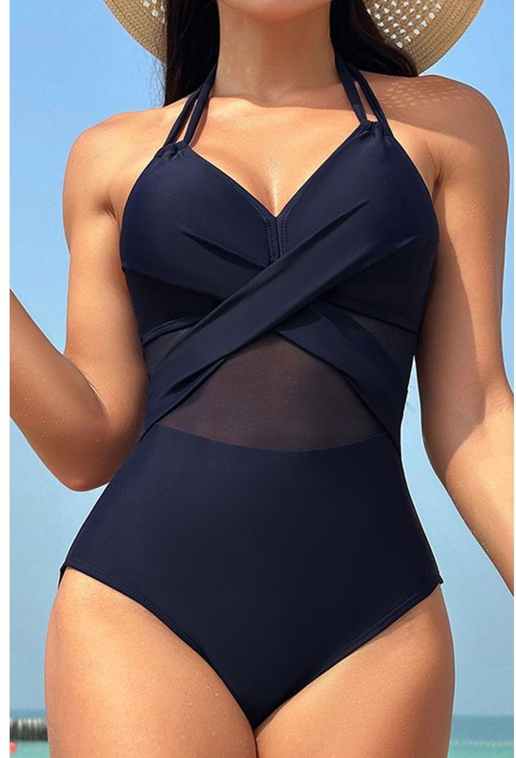 Thumbnail - Damen Crossback Neckholder Badeanzug