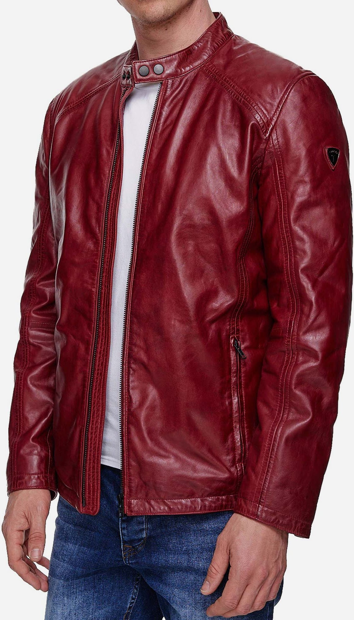 Thumbnail - Tazzio Herren Jacke Lederjacke Echtleder