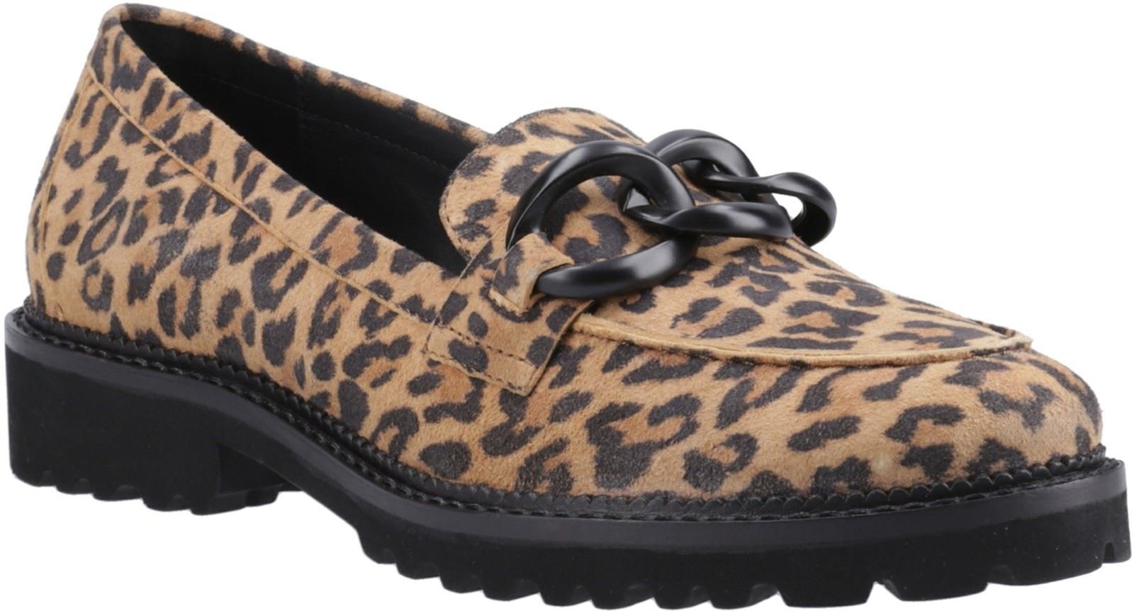 Thumbnail - Hush Puppies Gianna Leder Damen Leoparden Slipper