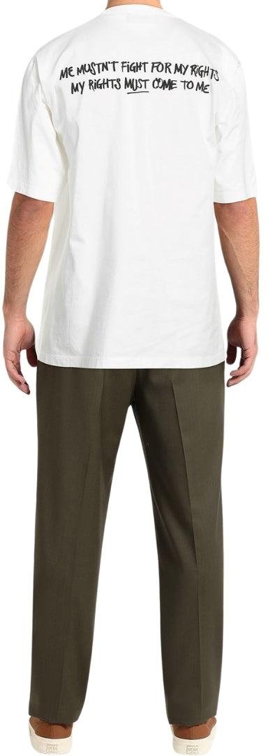 DSquared2 Herren Bob Marley Skater T-Shirt (Weiß)