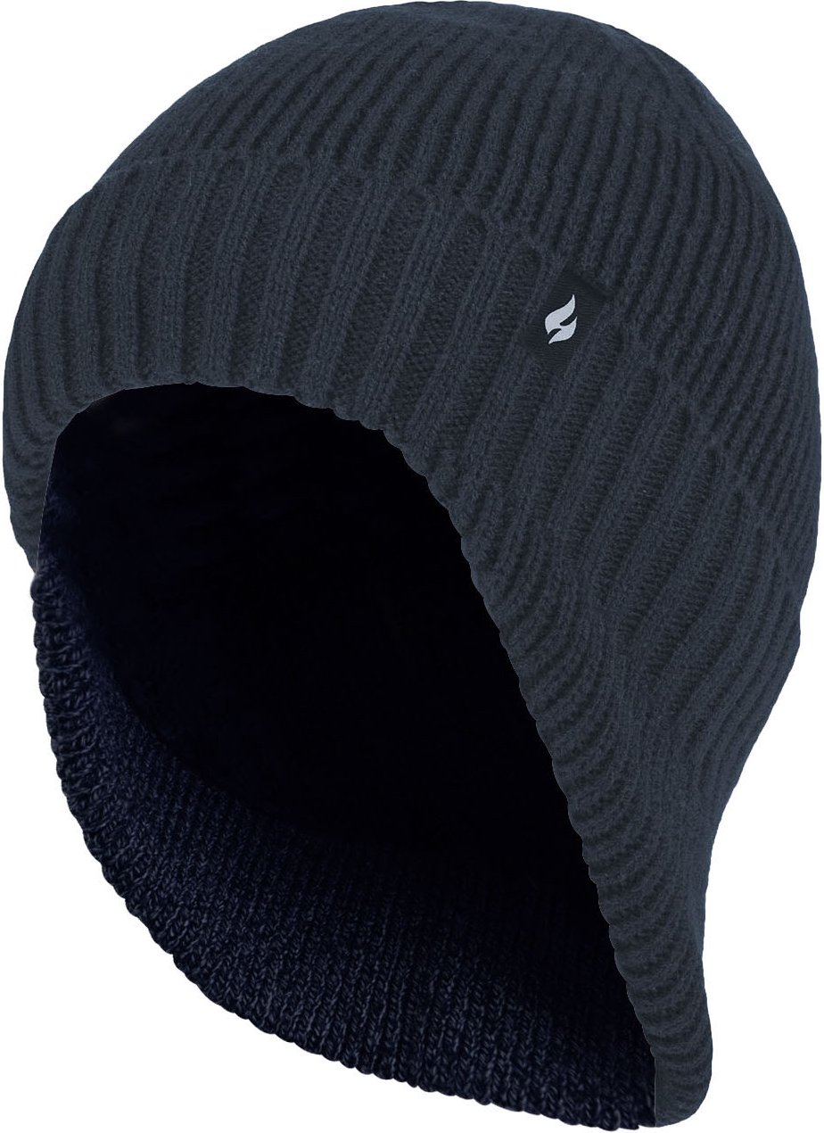 Wärmehalter - Thermische Acryl-Winter-Expeditionsmütze mit tiefem Halsausschnitt für Männer - Navy