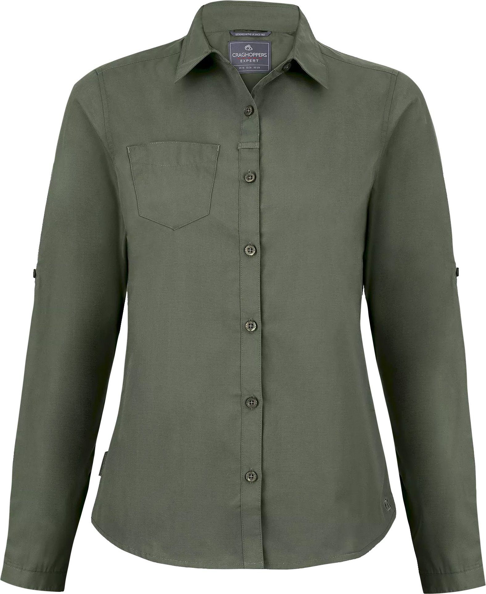 Craghoppers - "Expert Kiwi" Hemd für Damen Langärmlig (Dunkles Zedern-Grün)