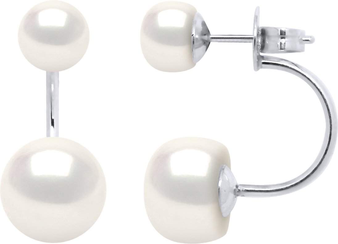 DIADEMA - Ohrringe - DUO Echte Süßwasserperlen - Weiß