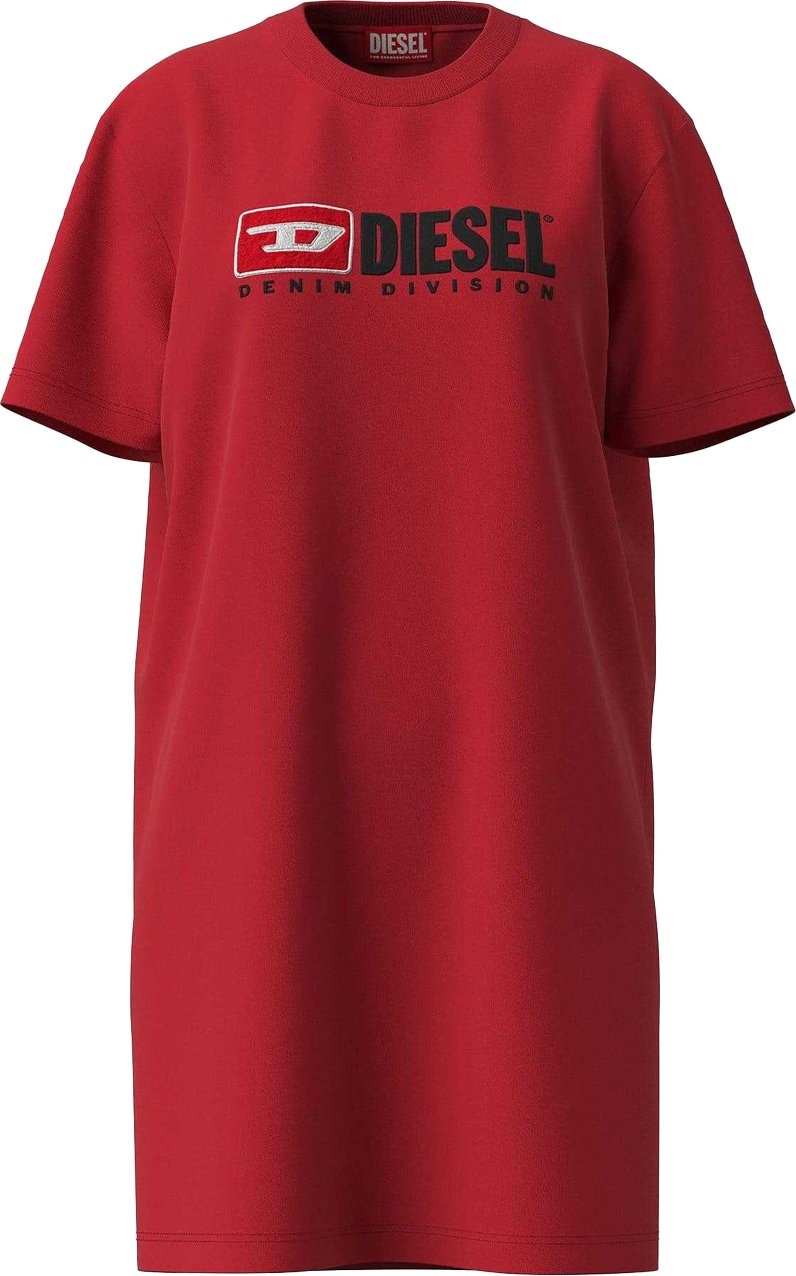 Diesel - "D-Egor-Div" T-Shirt-Kleid für Damen (Rot)