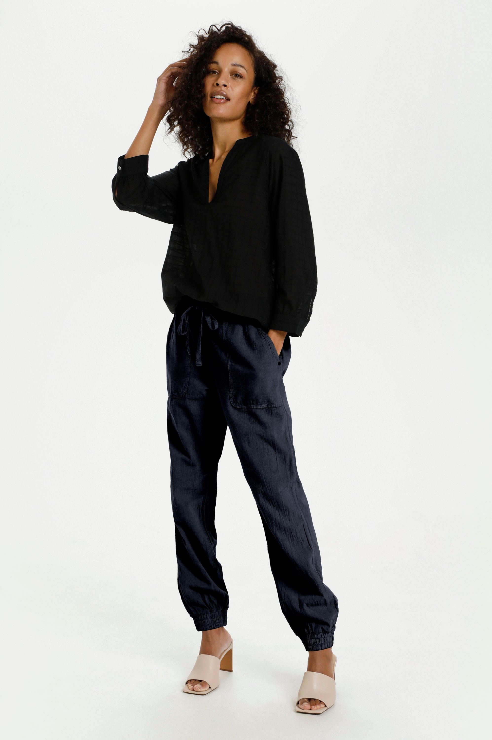 Pants Suiting Relaxed fit Midnight Marine