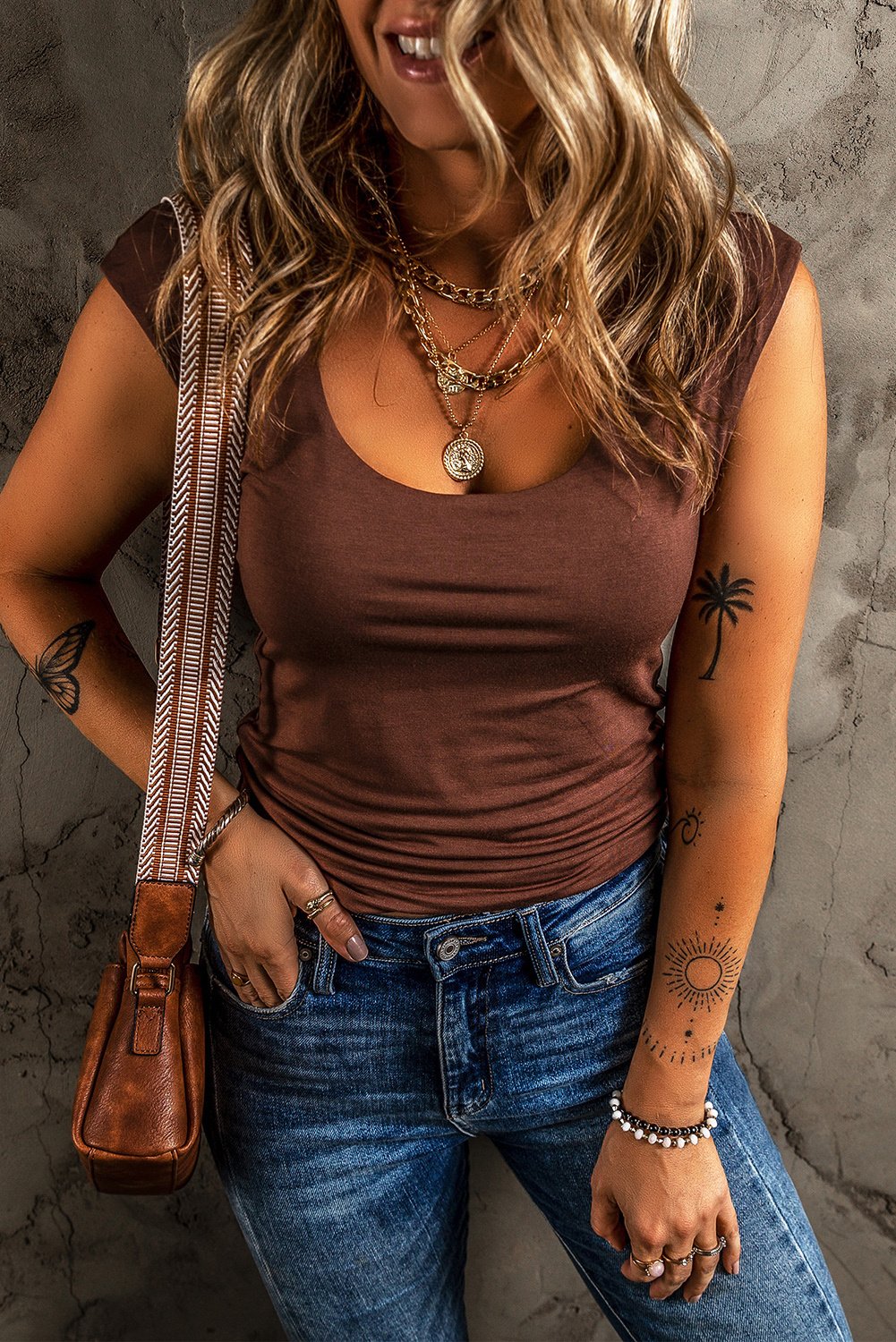 Ausschnitt Kurzarmoberteil