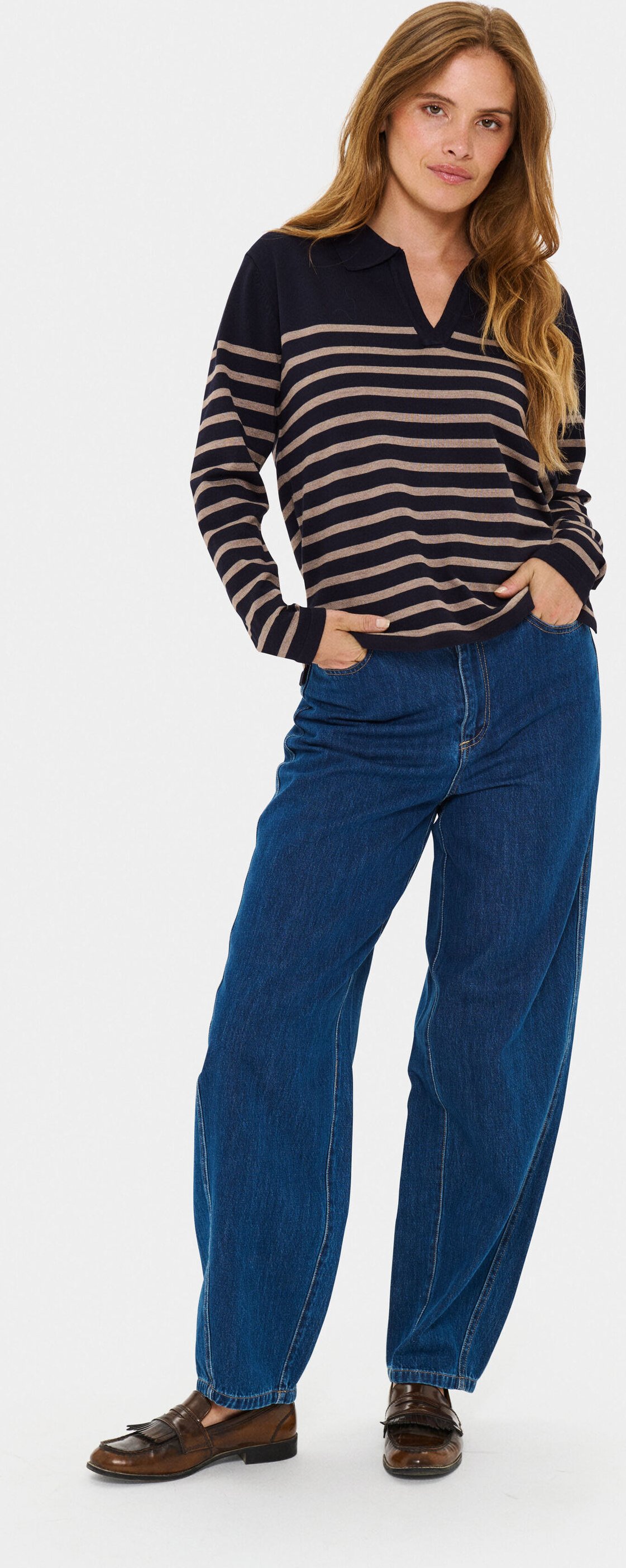 Strickpullover MilaSZ Strickpullover Lockere Passform black darkgrey