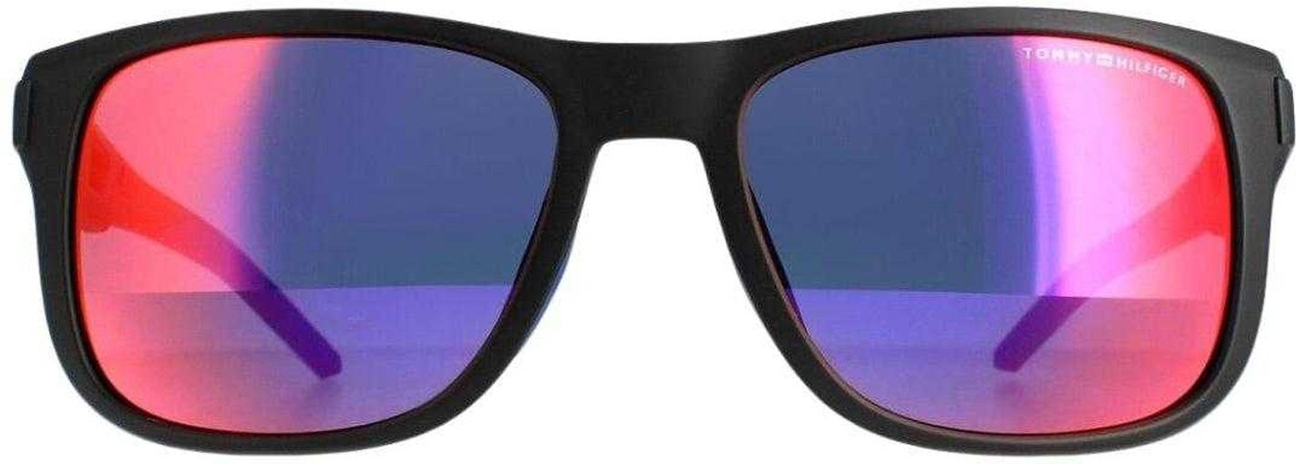 Tommy Hilfiger - Quadratisch-Sonnenbrille für Herren (Violett/Schwarz)