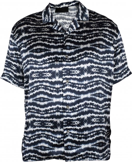 Philipp Plein Tie Dye SS Hemd Schwarz