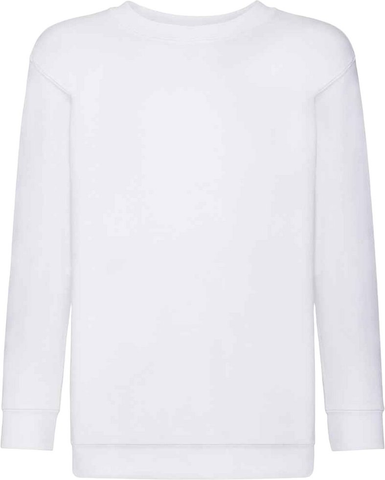 Fruit of the Loom Kinder Klassik Drop Schulter Sweatshirt (Weiß)