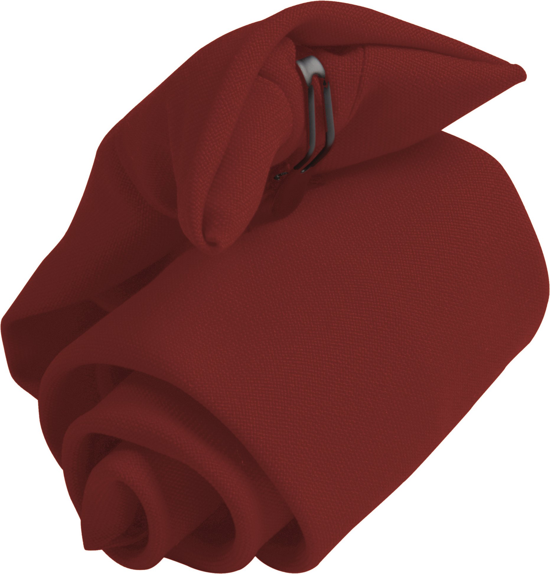 Premier Tie - Schlichte Herren-Krawatte mit Clip (2er-Pack) (Burgund)