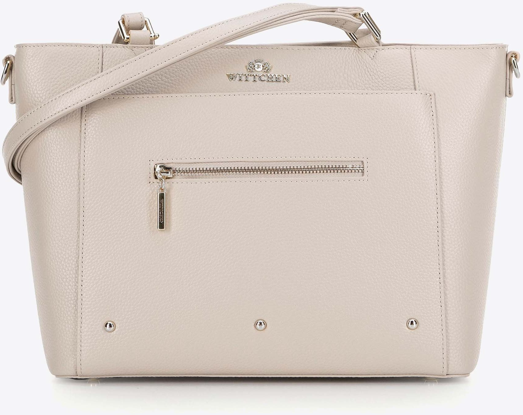 Wittchen Damen-Shopper-Tasche aus Leder mit Fächern