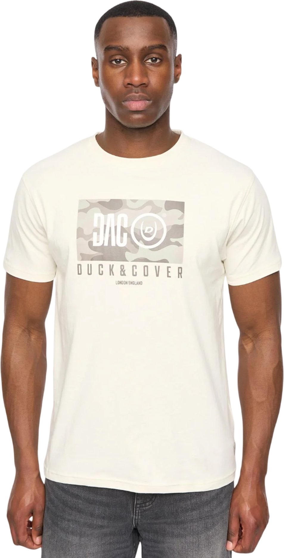 Duck and Cover - "Chamchee" T-Shirt für Herren (Naturweiß)