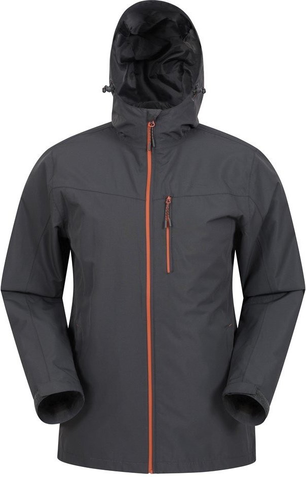 Mountain Warehouse Herren Brisk Extreme Wasserdichte Jacke (Dunkelgrau)