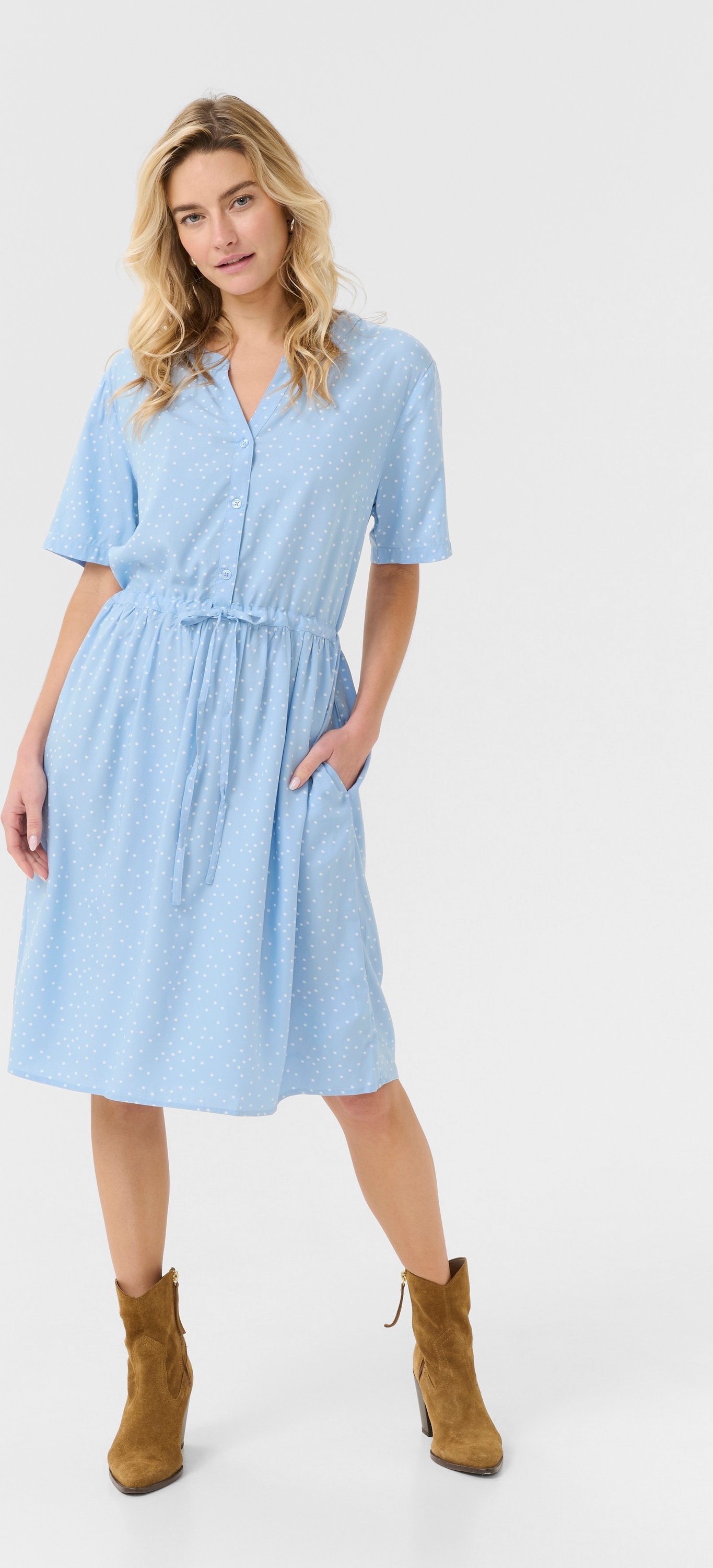 Kleid Feminine Placid Blue Dot blue multi