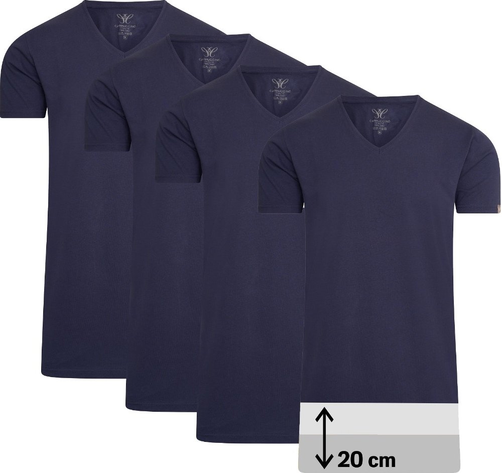 4-Pack T-shirts von Cappuccino Italia in der farbe Blau und in größe L.