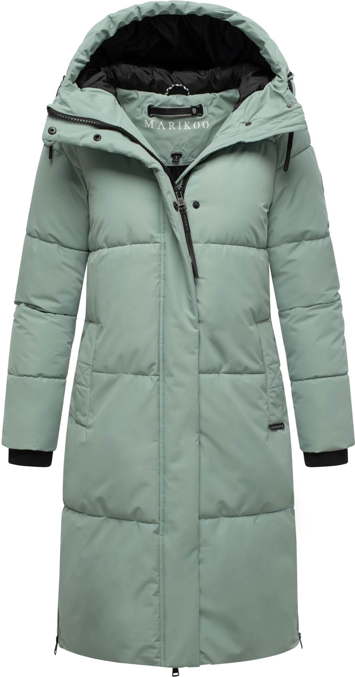 Marikoo Damen Steppmantel Michikoo mit Kapuze & Magnettaschen