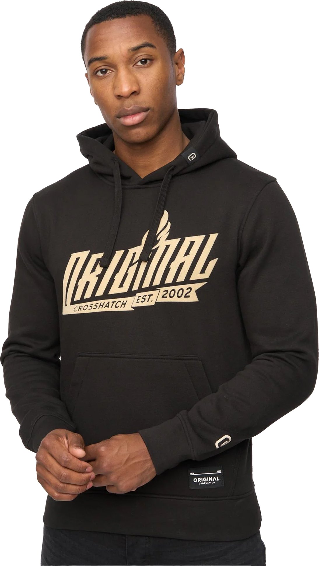 Crosshatch - "Jampstead" Kapuzenpullover für Herren (Schwarz)