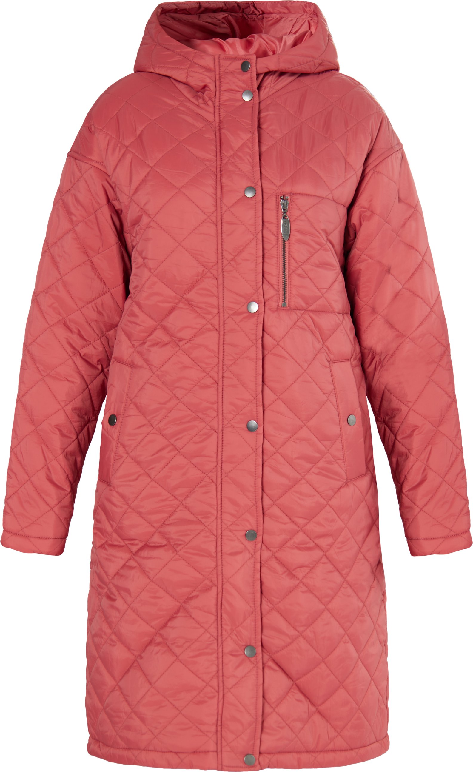 usha Leichter Steppmantel Damen Vintage Rot