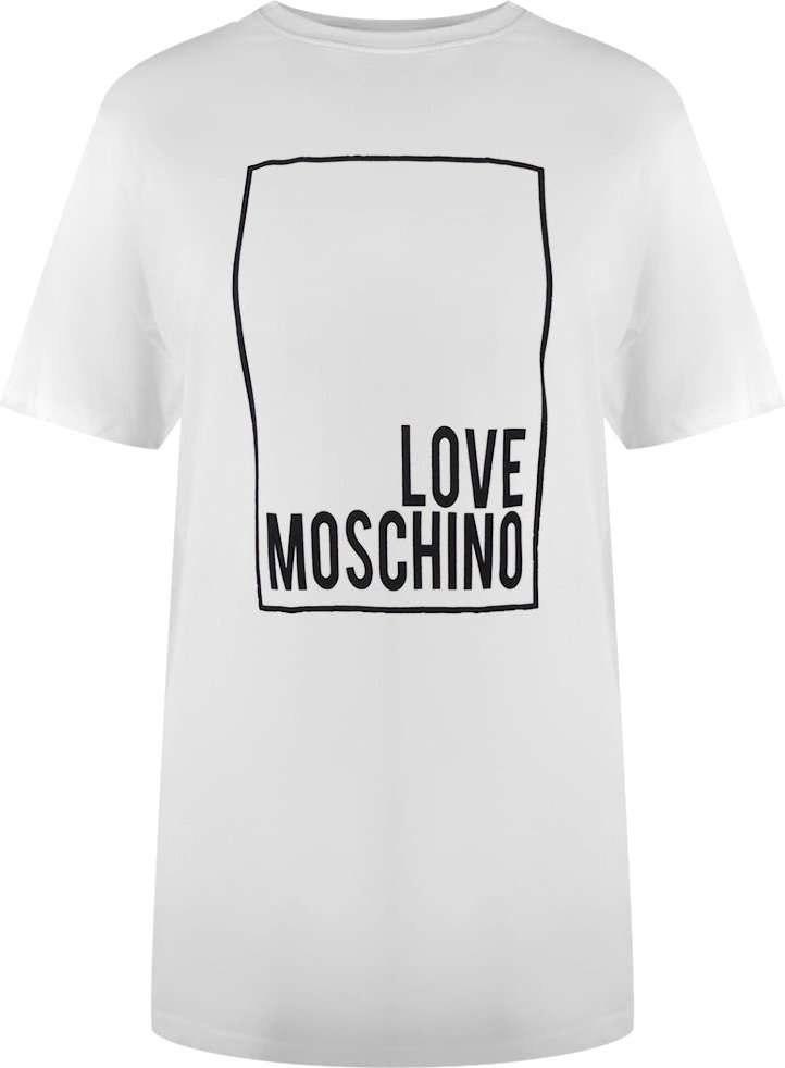 Moschino Box Logo Weißes T-shirt