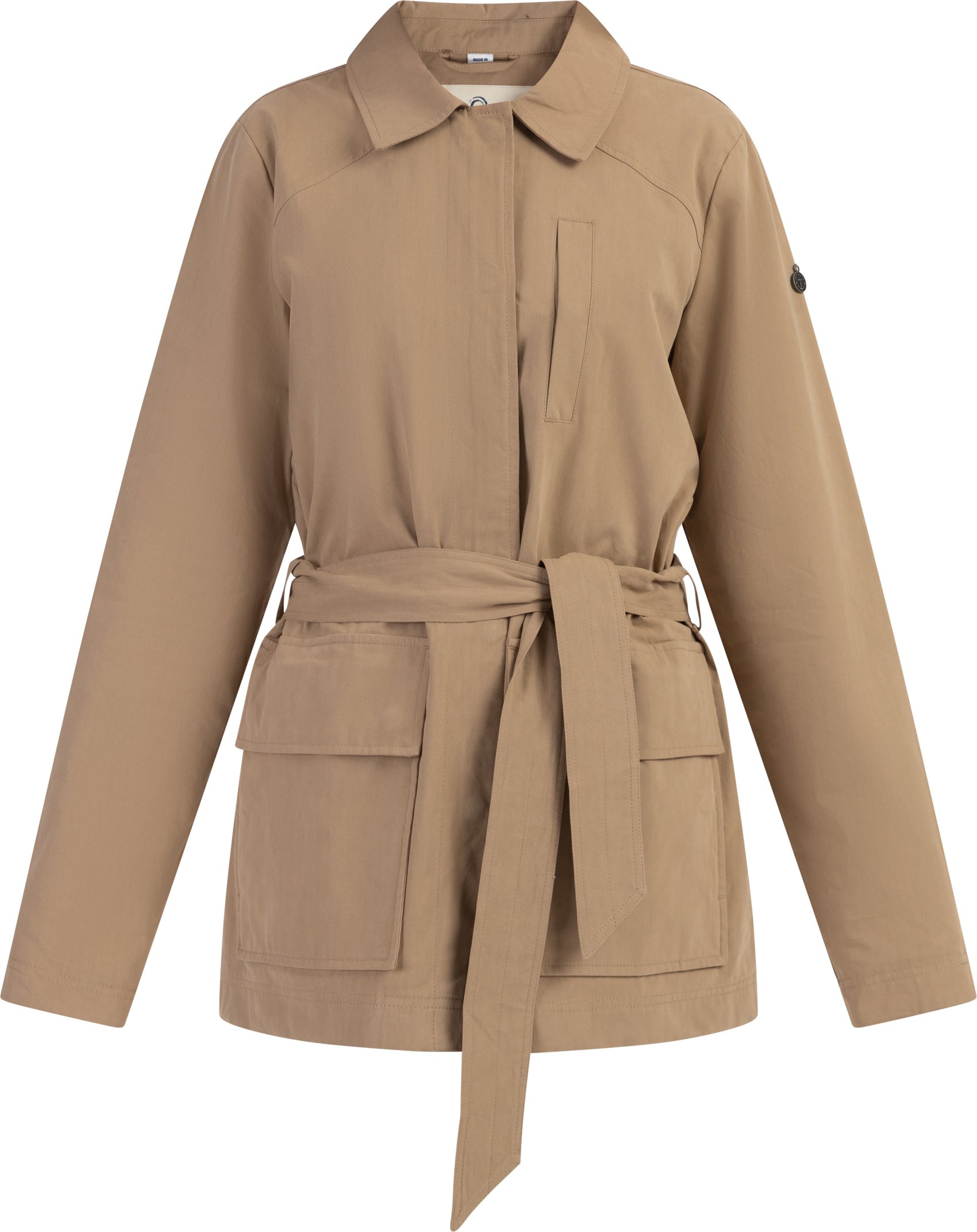 Dreimaster Leichte Baumwolljacke Damen dunkelbeige