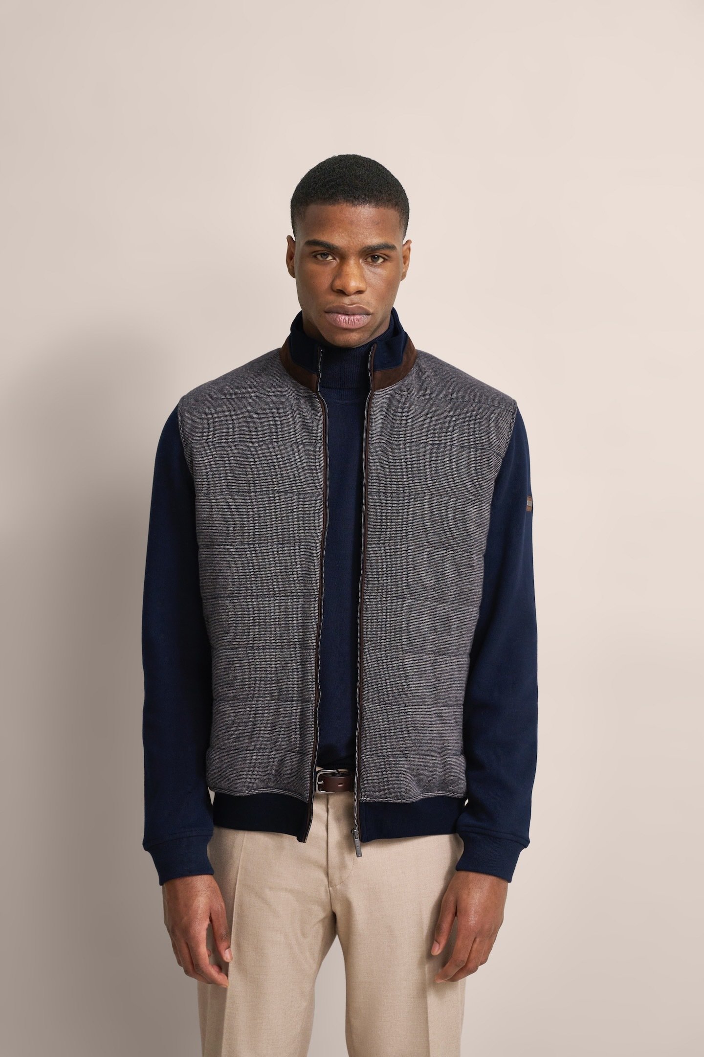 Bugatti Herren Sweatjacke aus 100 % Baumwolle