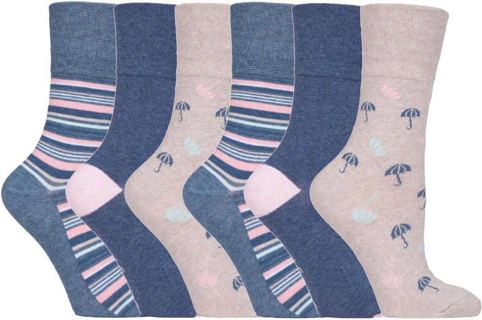 Gentle Grip - 6 Paar Damen Gentle Grip nicht elastische Socken - GG170