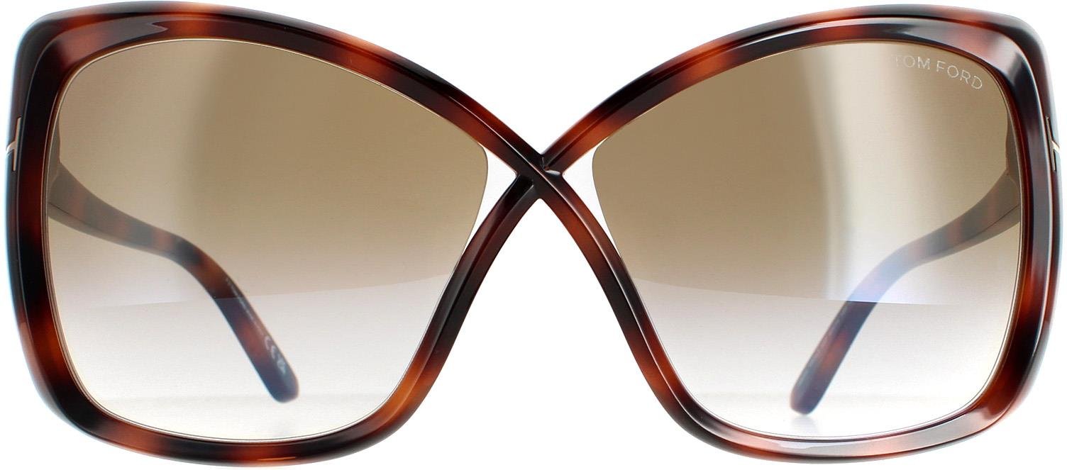 Tom Ford Butterfly Womens Blonde Havana Brown Gradient FT0943 Jasmin Sunglasses