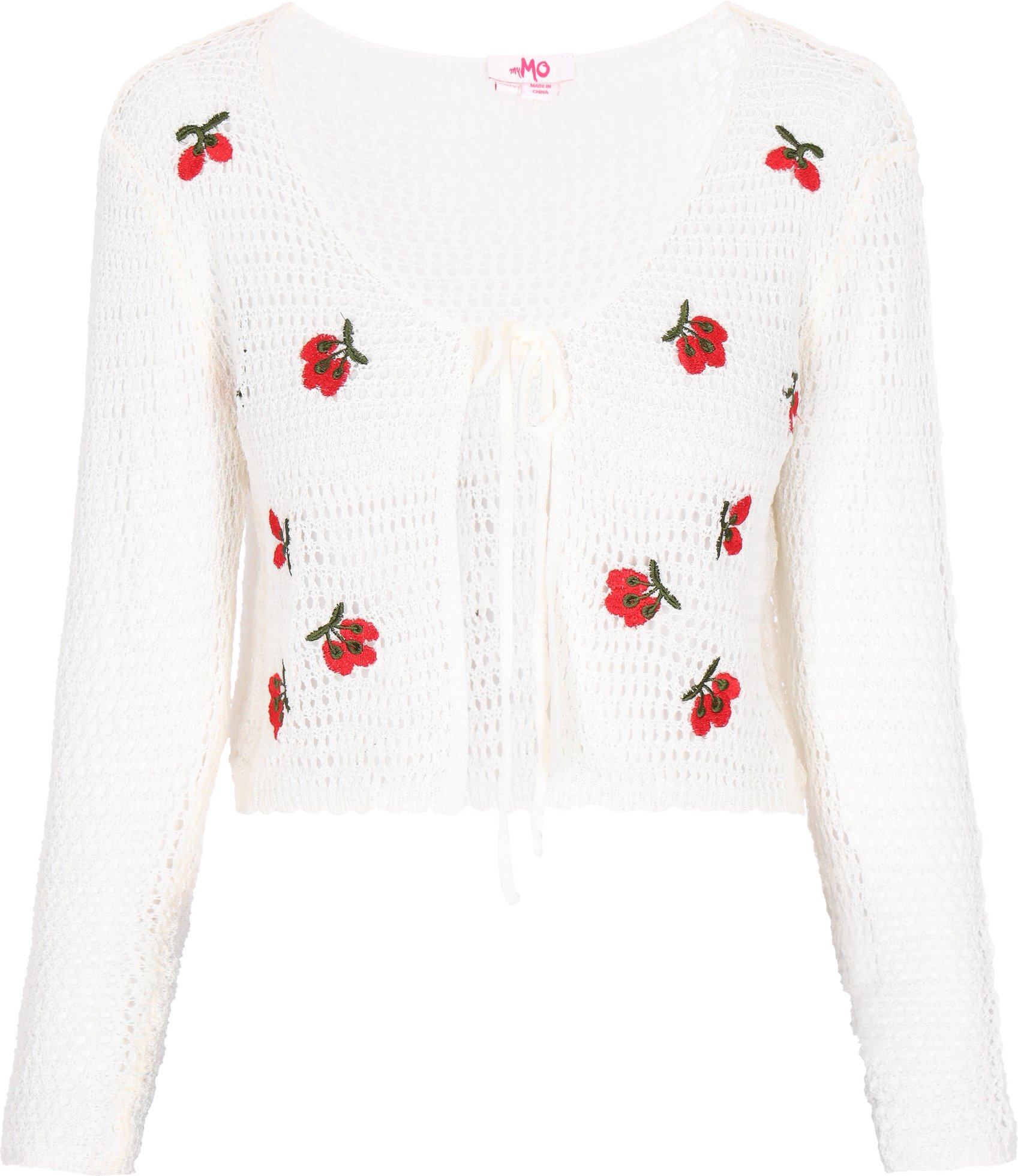 Mymo Strickjacke Frauen cremefarben