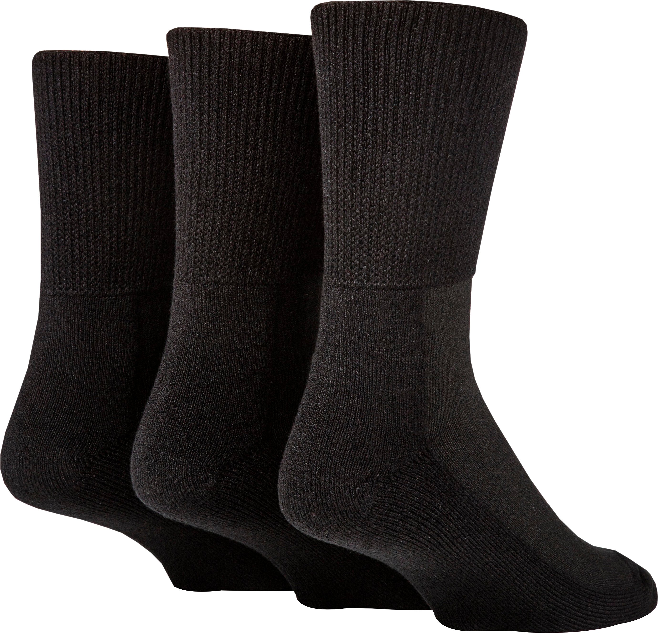 Extra breite Bambus-Socken für Diabetiker von IOMI | 3er-Pack | 4 Farben