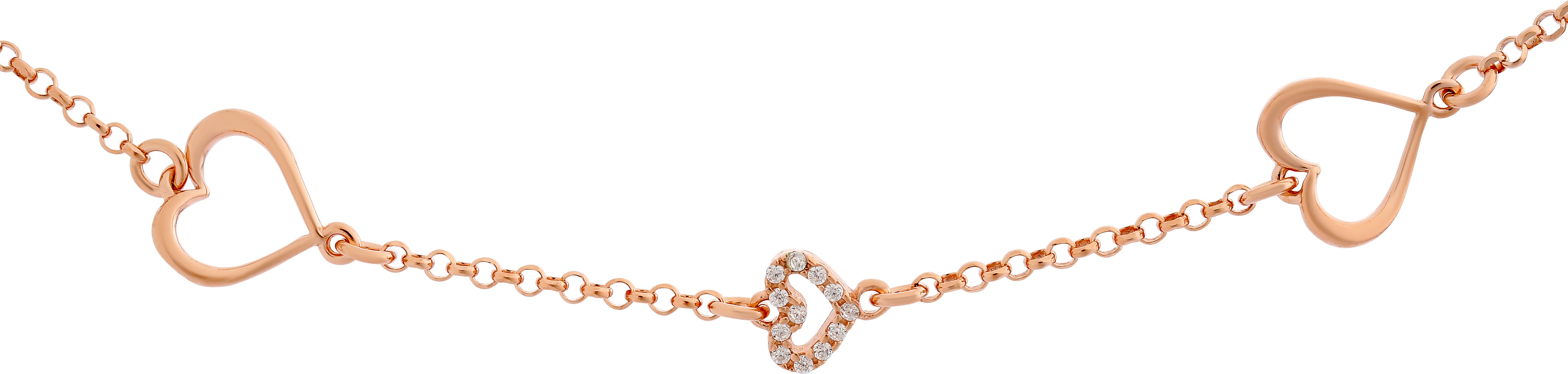 Orphelia 'Alfina' Damen-Armband aus 925er Sterlingsilber – Rosé ZA-7383