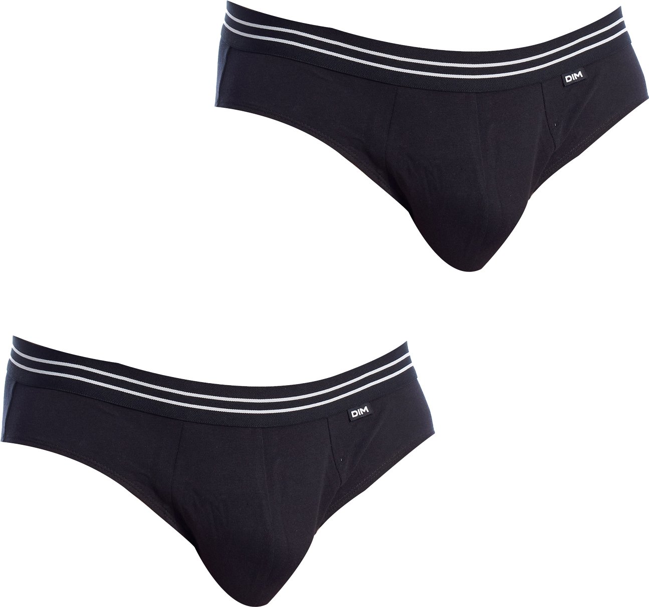 Pack-2 Slips Baumwolle Stretch atmungsaktiver Stoff D6577 für Männer, komfortables und cooles Design