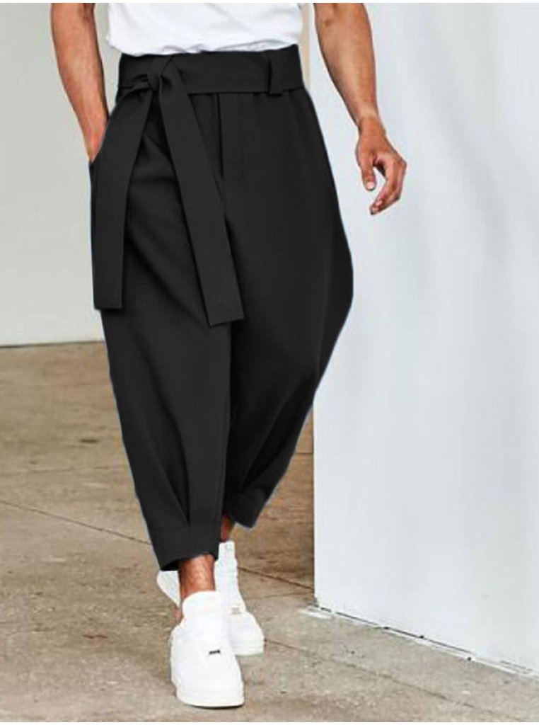 Thumbnail - Mittelhohe verkurzte Hose aus Polyester