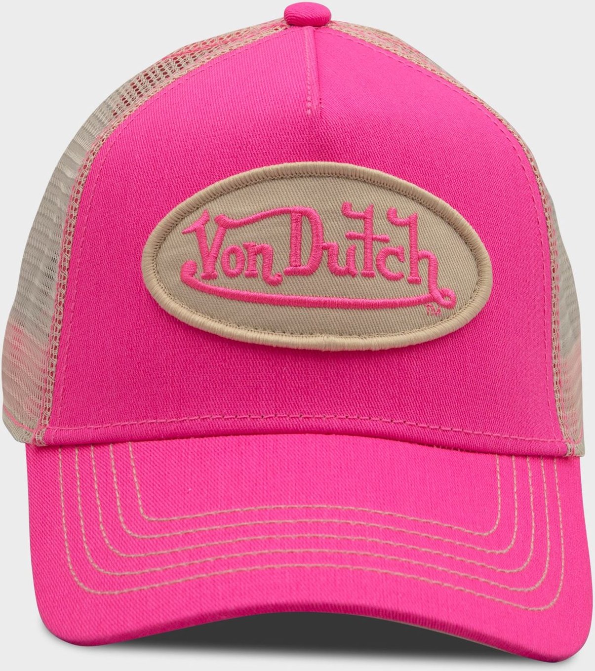 Von Dutch Grundlegend Trucker Baumwollkappen Pink