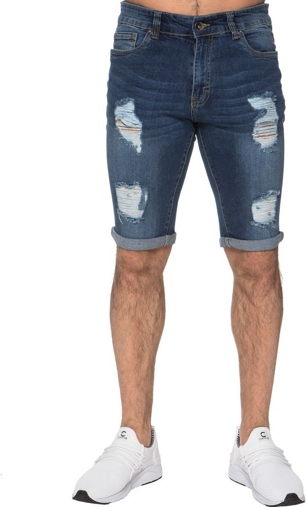 Herren Ripped Skinny Shorts