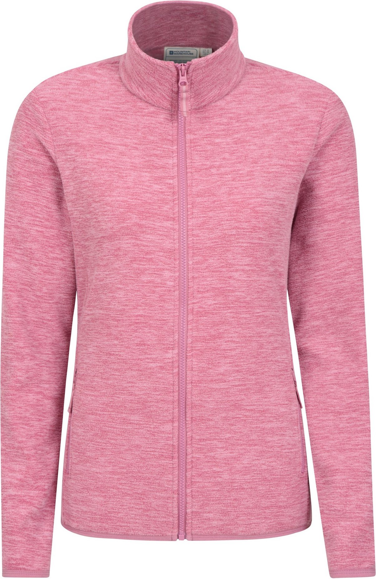 Mountain Warehouse Damen/Damen Snowdon II Melange Full Zip Fleece Jacke (Rosa)