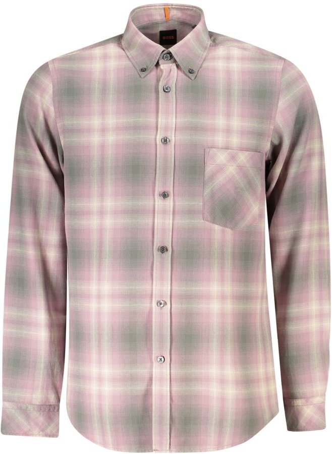 Reguläre Passform Karo-Baumwollhemd