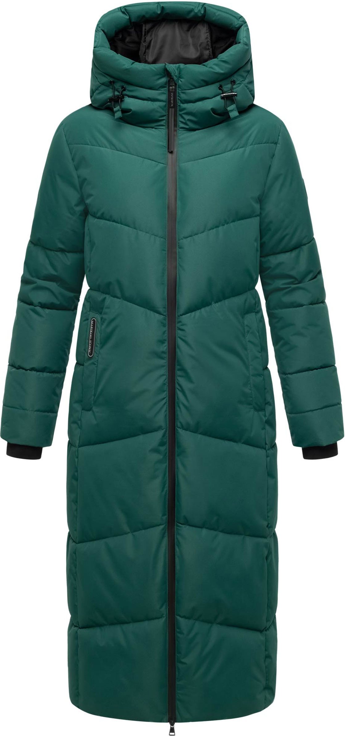 Marikoo Damen Steppmantel Firella mit Kapuze & Zwei-Wege-Reißverschluss