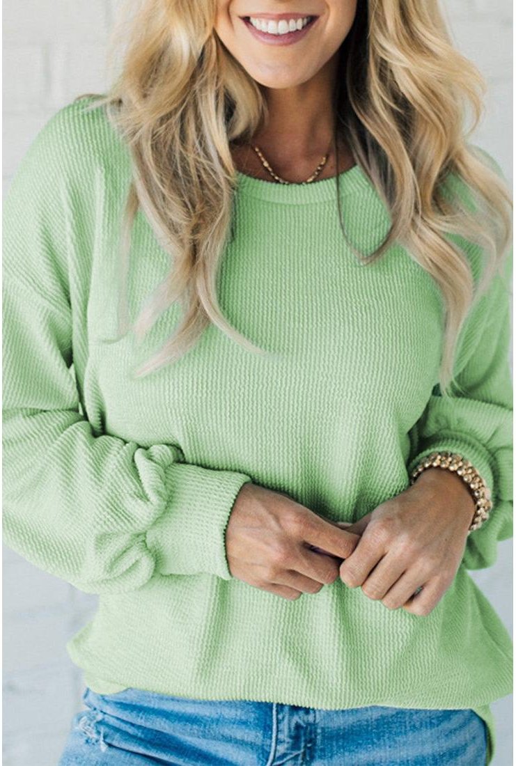 Thumbnail - Azura Exchange Damen Waffelstrick Langarmpullover