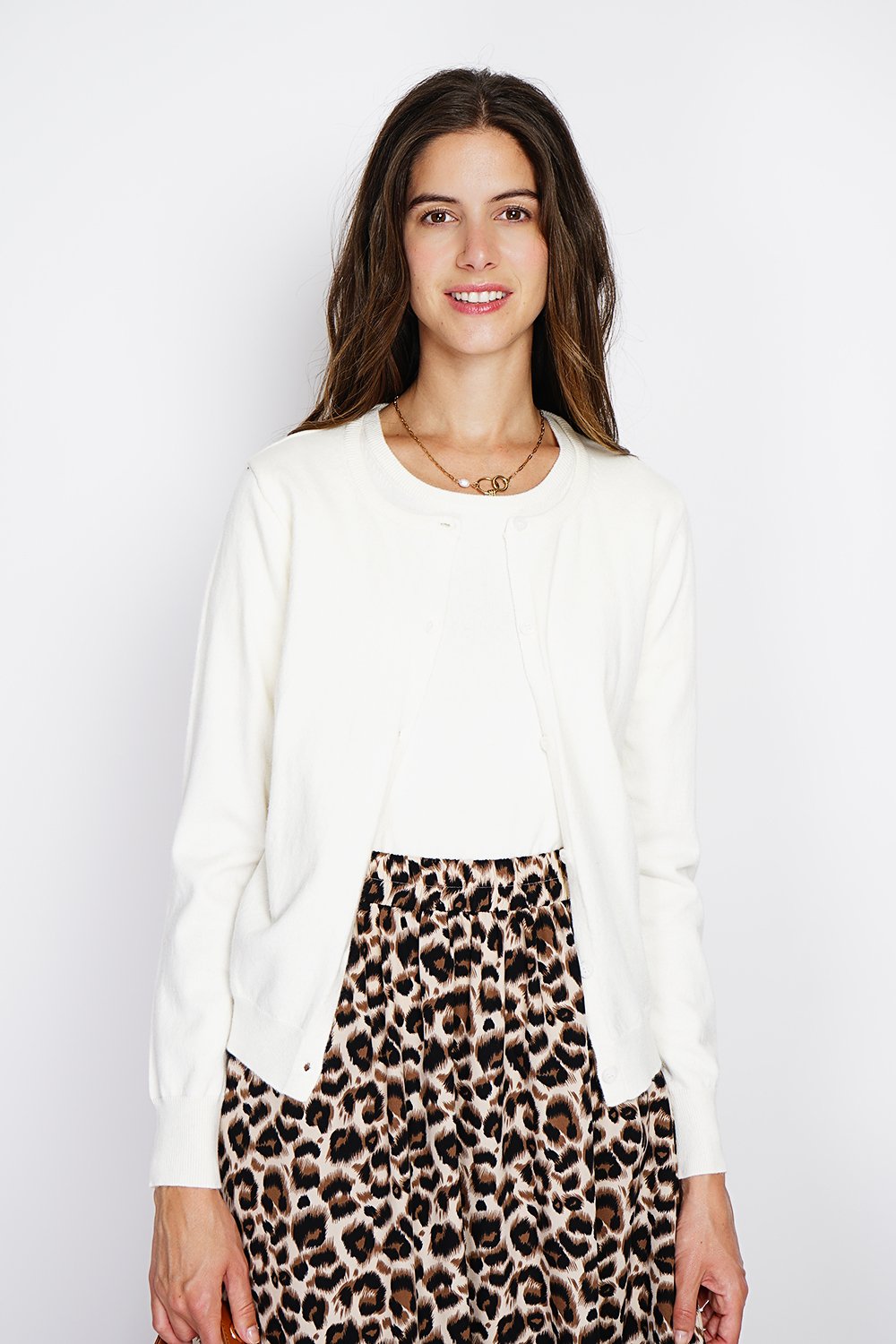 GB - William de Faye - Set mit Rundhalsausschnitt und langen Ärmeln - NATUR