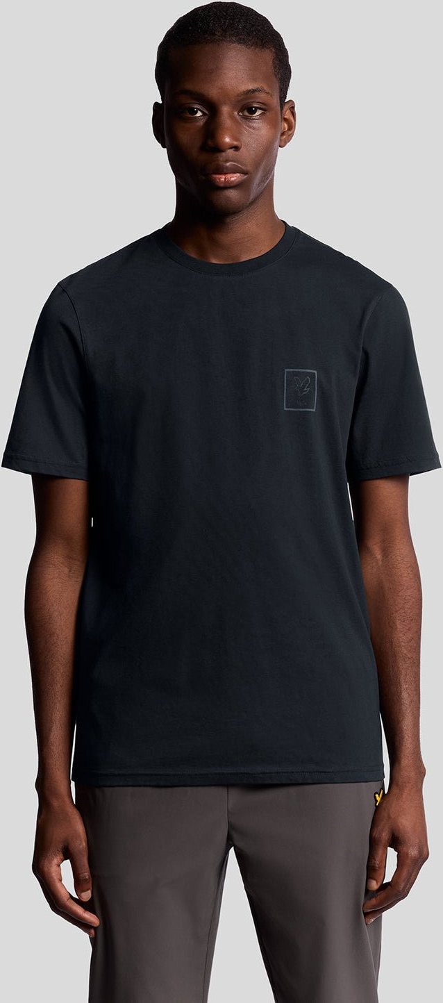 Lyle & Scott Sports T-Shirt mit farblich abgestimmtem Logo – Marineblau