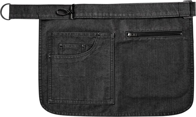Premier Adults Unisex Metro Utility Hip Apron (Black Denim)