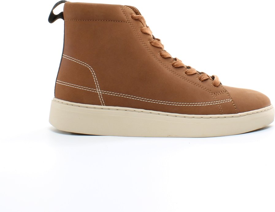 Lyle & Scott Shankly Mid Brown Leather Lace Up Sneakers für Männer FW1212 Z871