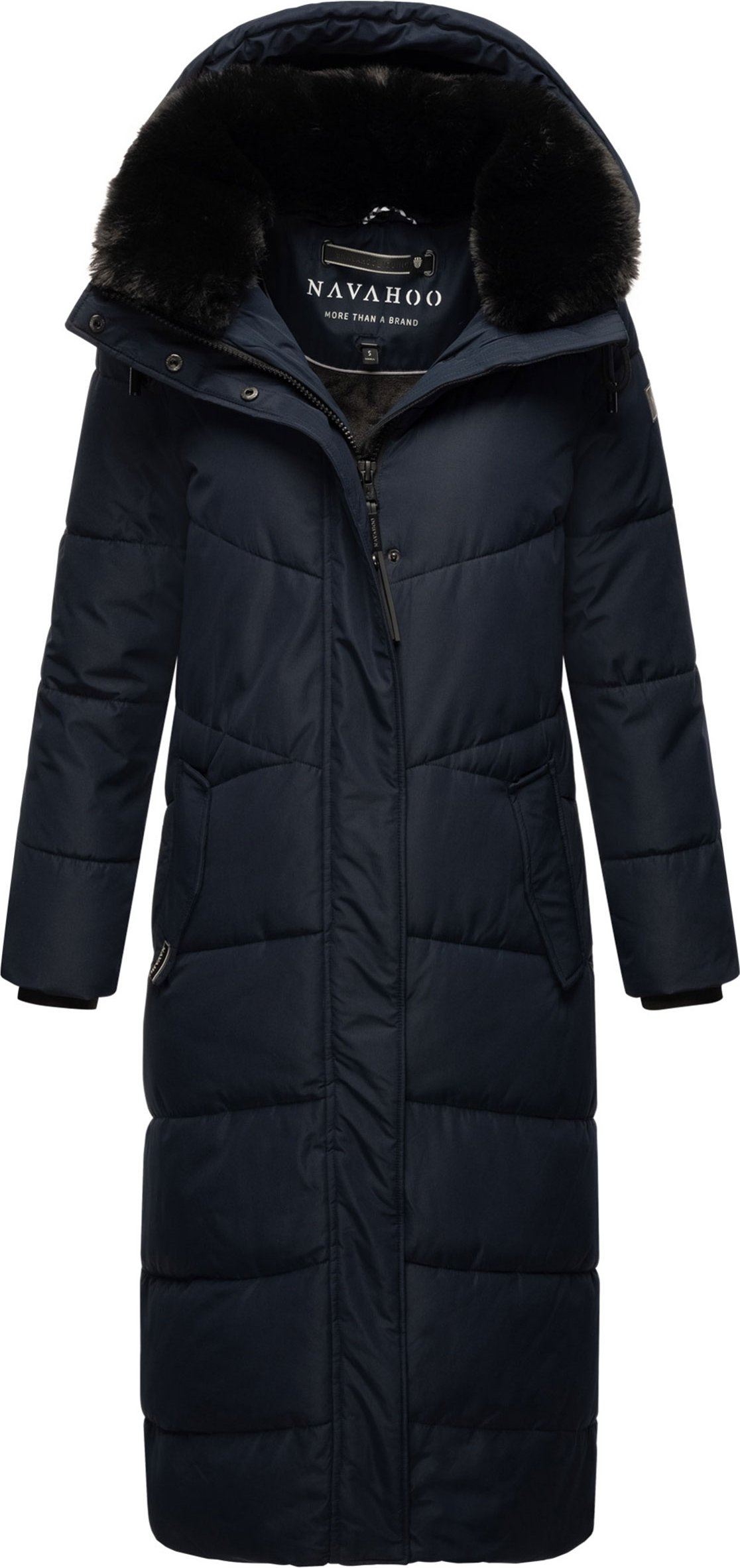 Navahoo Damen Winter Steppmantel Hingucker – Extra Lang & Warm