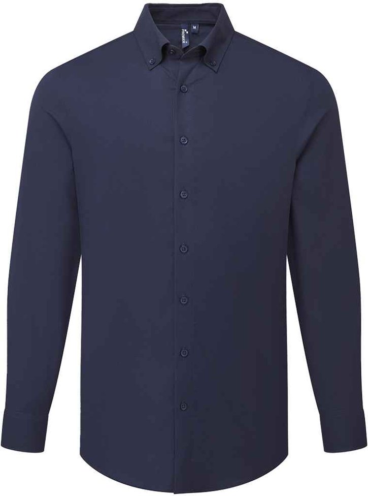 Premier - "Supreme" Formelles Hemd für Herren Langärmlig (Marineblau)
