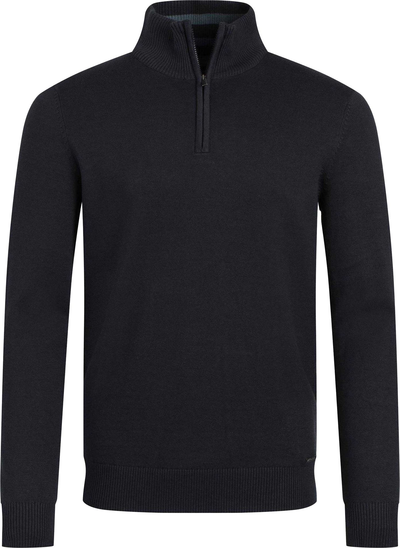 Weird Fish - "Baxter" Pullover mit kurzem Reißverschluss für Herren (Marineblau)